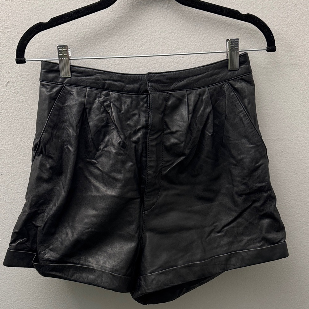 Nasty Gal 100% Leather Shorts